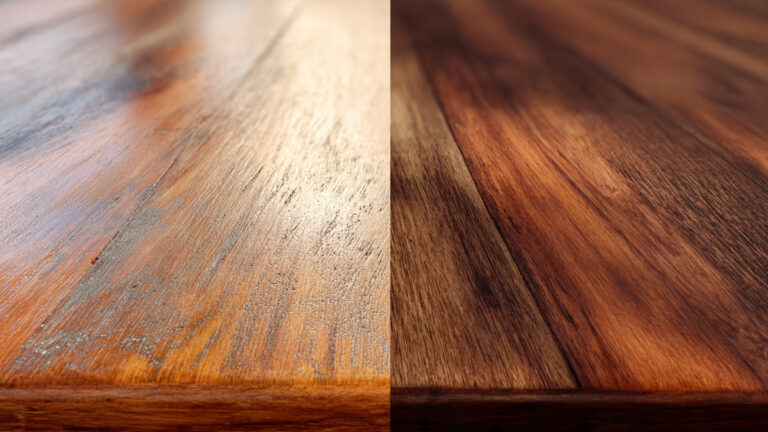 before after walnut trick maple wood scratch repair