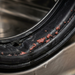 pink mold bacteria dishwasher rubber gasket before