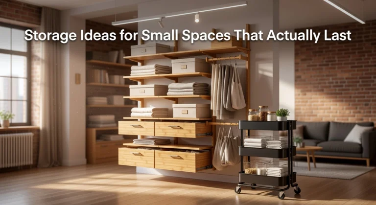 Storage Ideas for Small Spaces That Actually Last