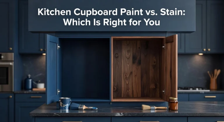 Kitchen Cupboard Paint vs. Stain: Which Is Right for You