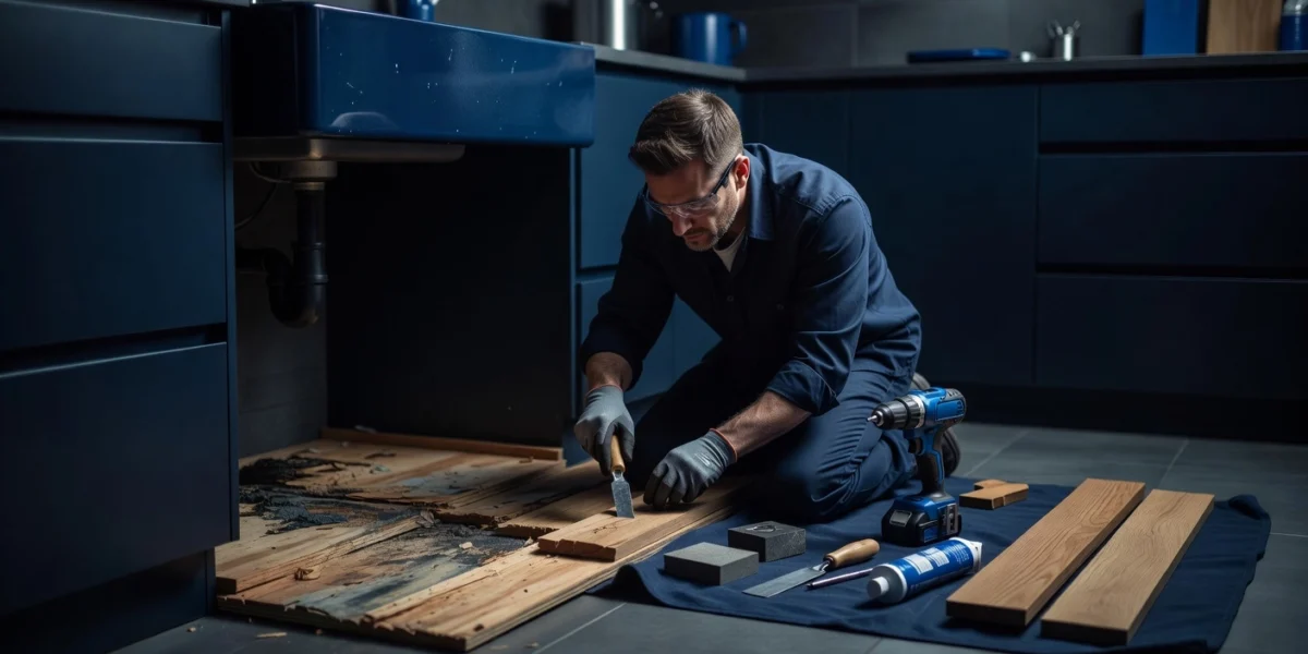 How to Fix Water-Damaged Wood Under Your Kitchen Sink