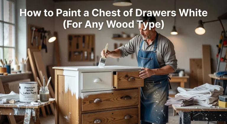 How to Paint a Chest of Drawers White (For Any Wood Type)