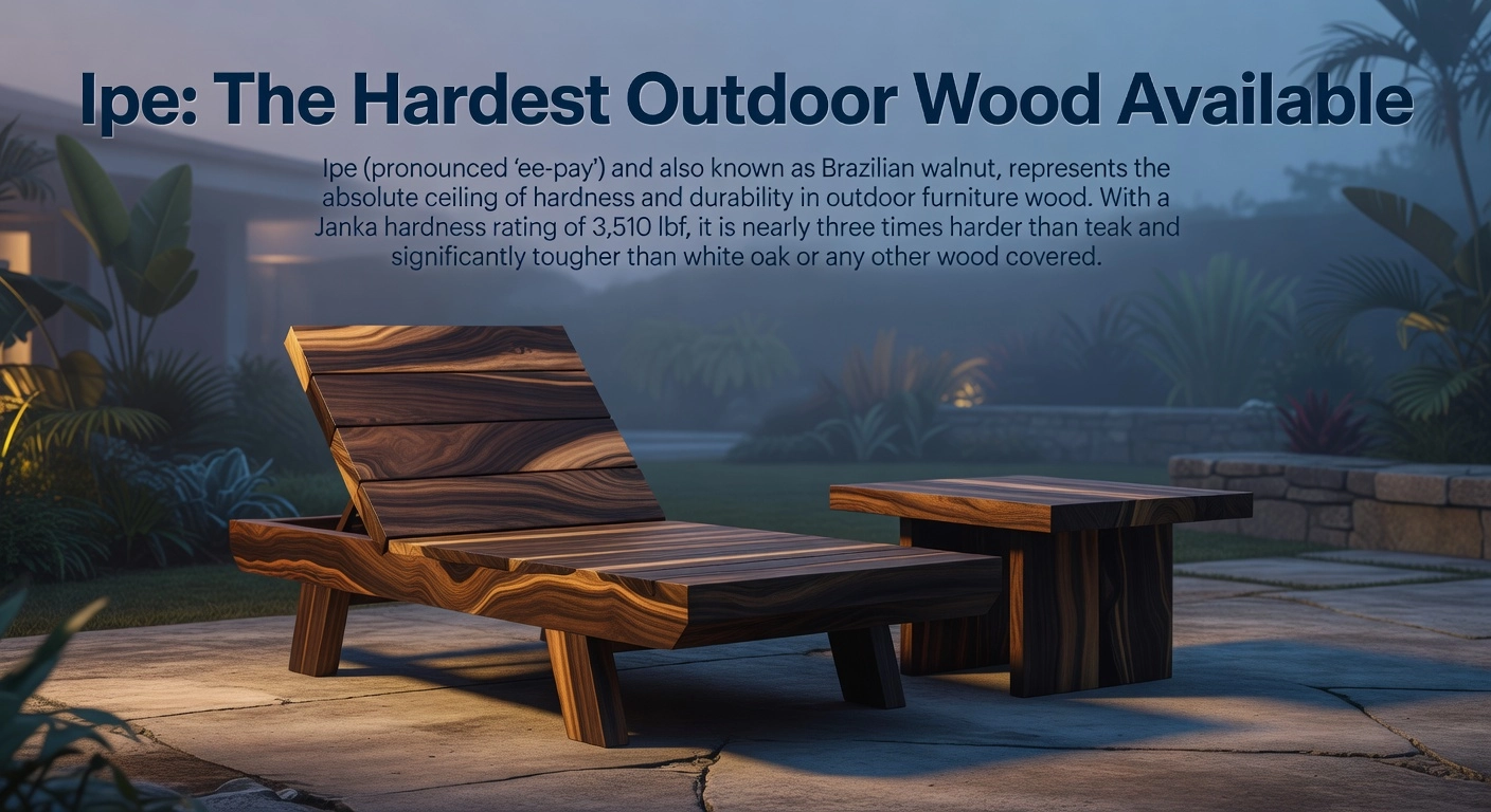 Best Wood for Outdoor Furniture: 8 Species Ranked 7
