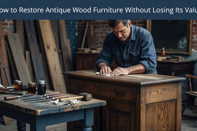 How to Restore Antique Wood Furniture Without Losing Its Value